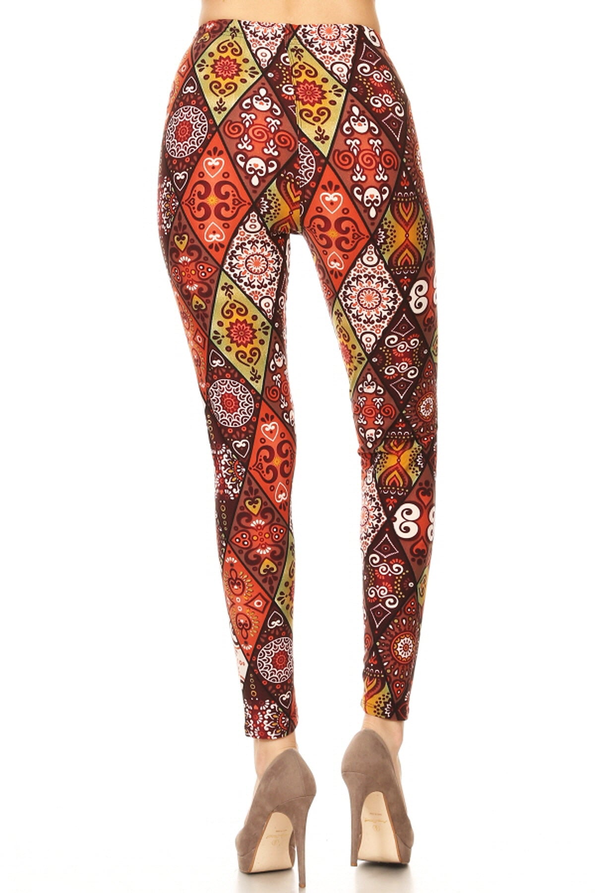 Retro Print Leggings