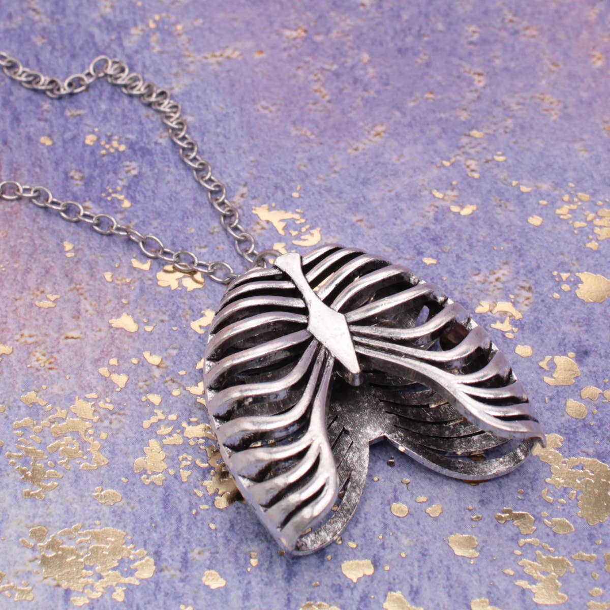Silver Ribcage Necklace