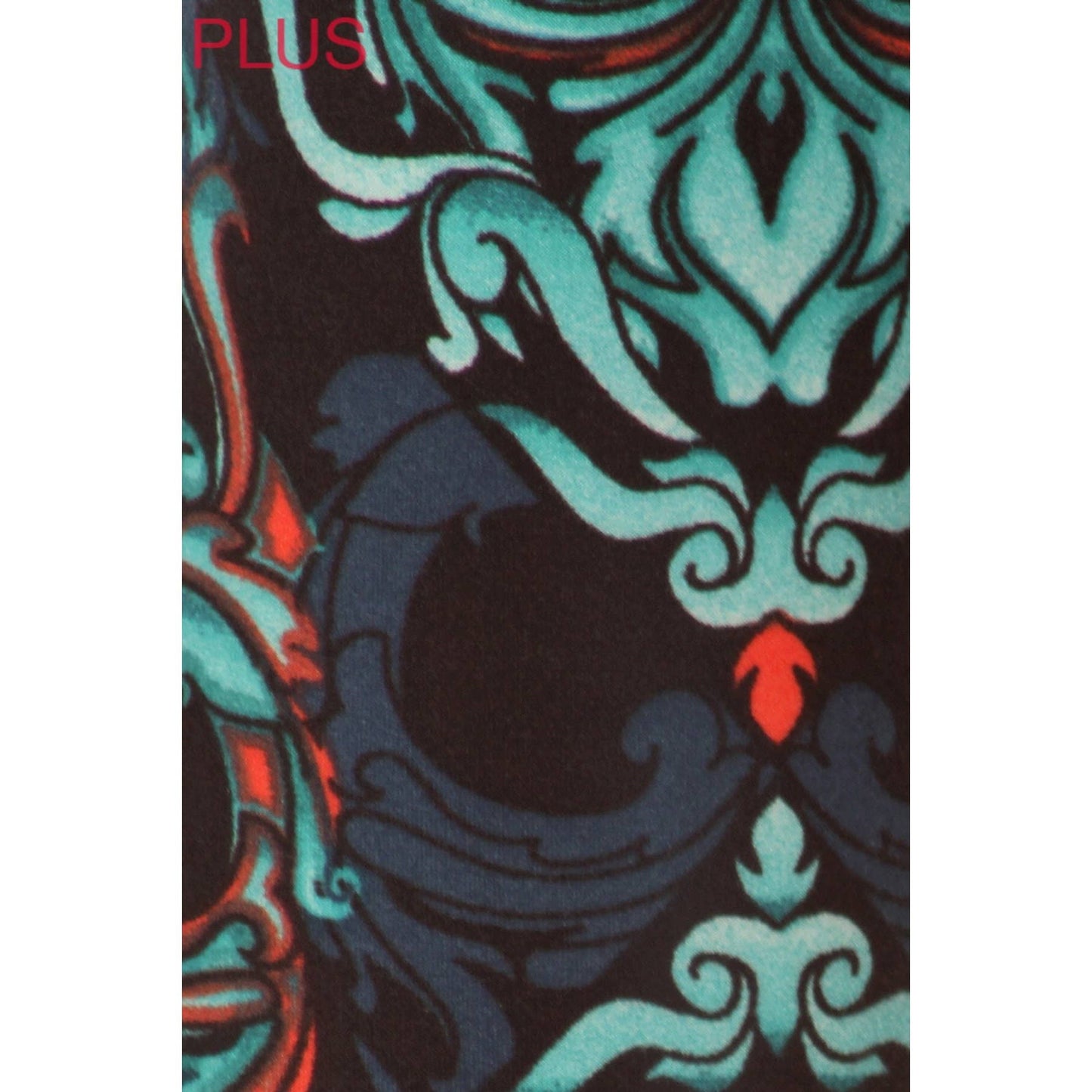 Extra Plus Damask Skull Leggings