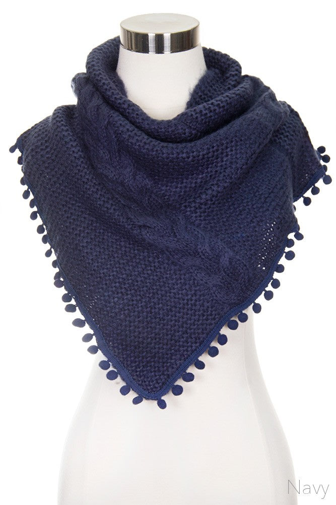 Pom Pom Tube Scarf