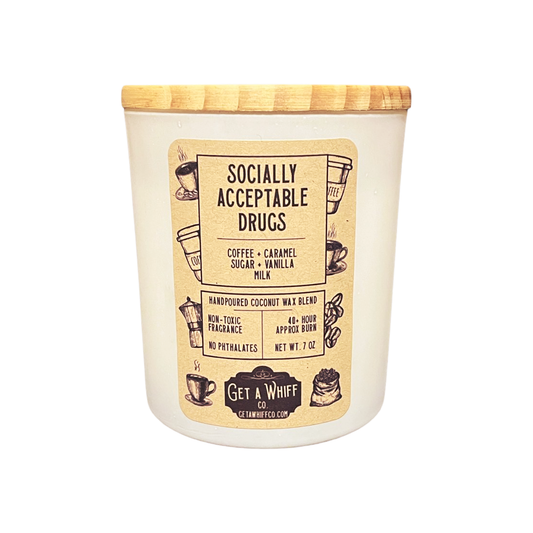 "Socially Acceptable Drugs" Coffee Candle