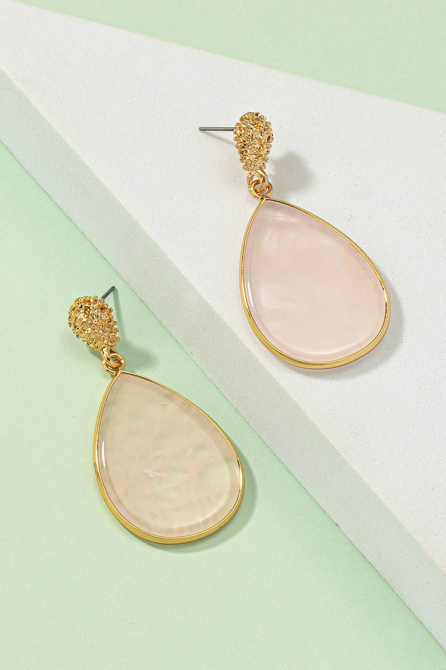 Semi-Precious Stone Drop Earrings
