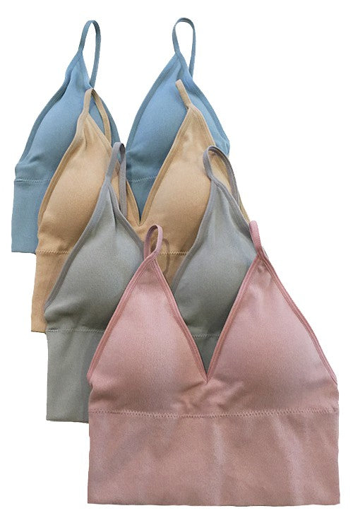 Ribbed Seamless Longline Bralette
