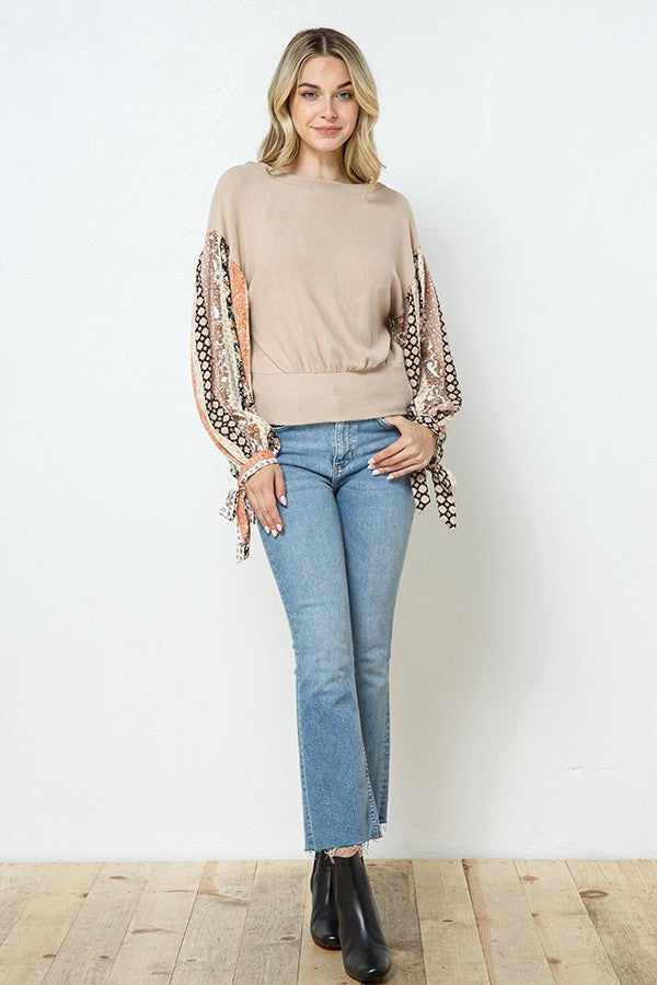 Brushed Reversible Knot Top