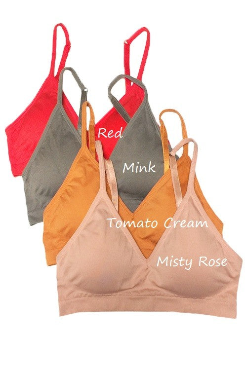 Seamless V-Neck Bralette