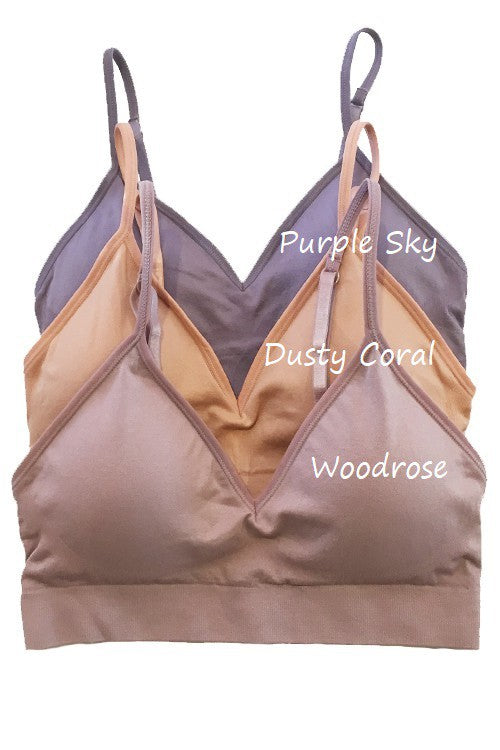 Seamless V-Neck Bralette