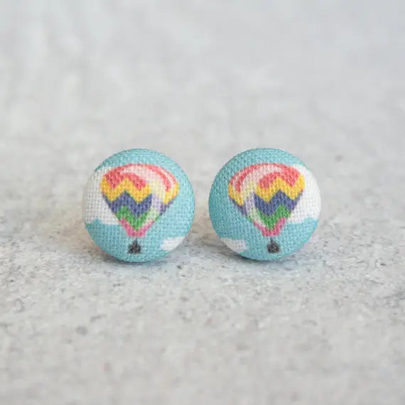 Fabric Stud Earrings