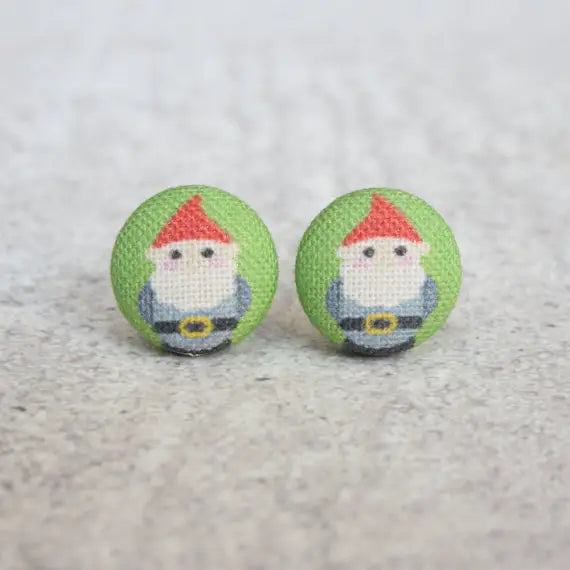 Fabric Stud Earrings