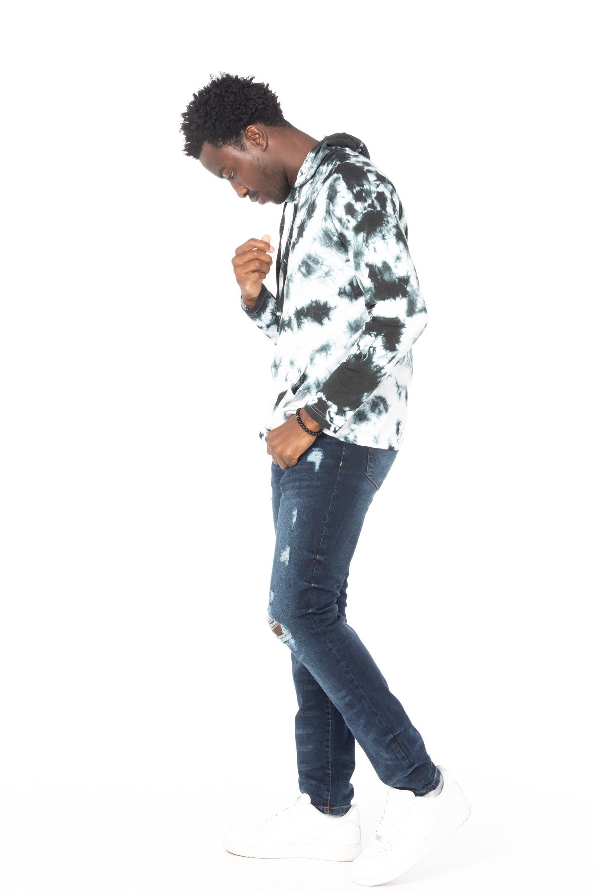 Men's Lightweight Tie Dye Hoodie