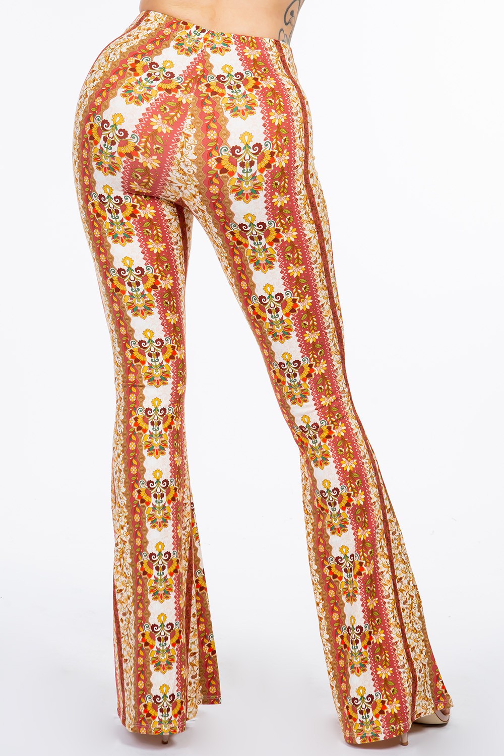 Boho Golden Fall Bell Bottoms