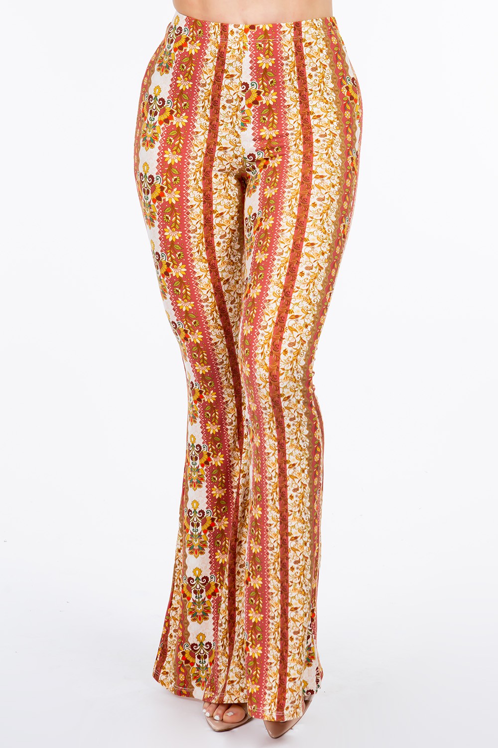 Boho Golden Fall Bell Bottoms