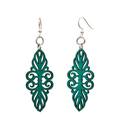 Baroque Art Heart Earrings