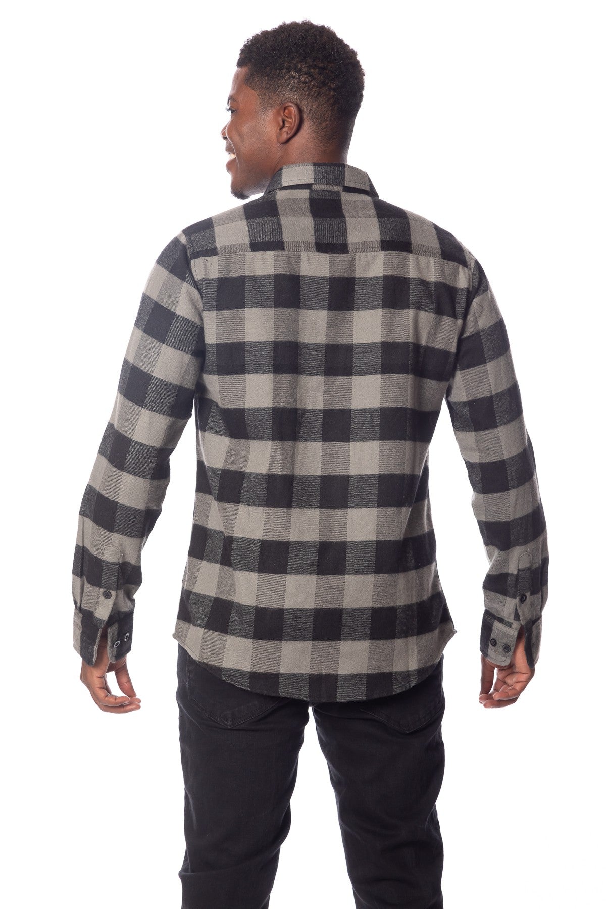 Men's Charcoal Flannel