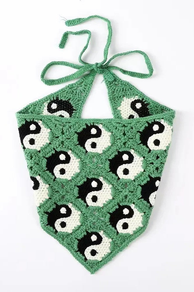 Crochet Yin Yang Headscarf
