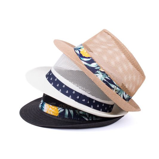 Men's Cooling Mesh Fedora Hat
