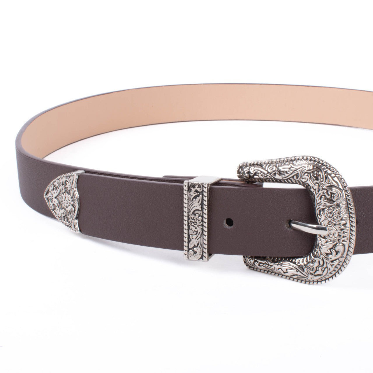 Faux Leather Western Style Horseshoe Belt