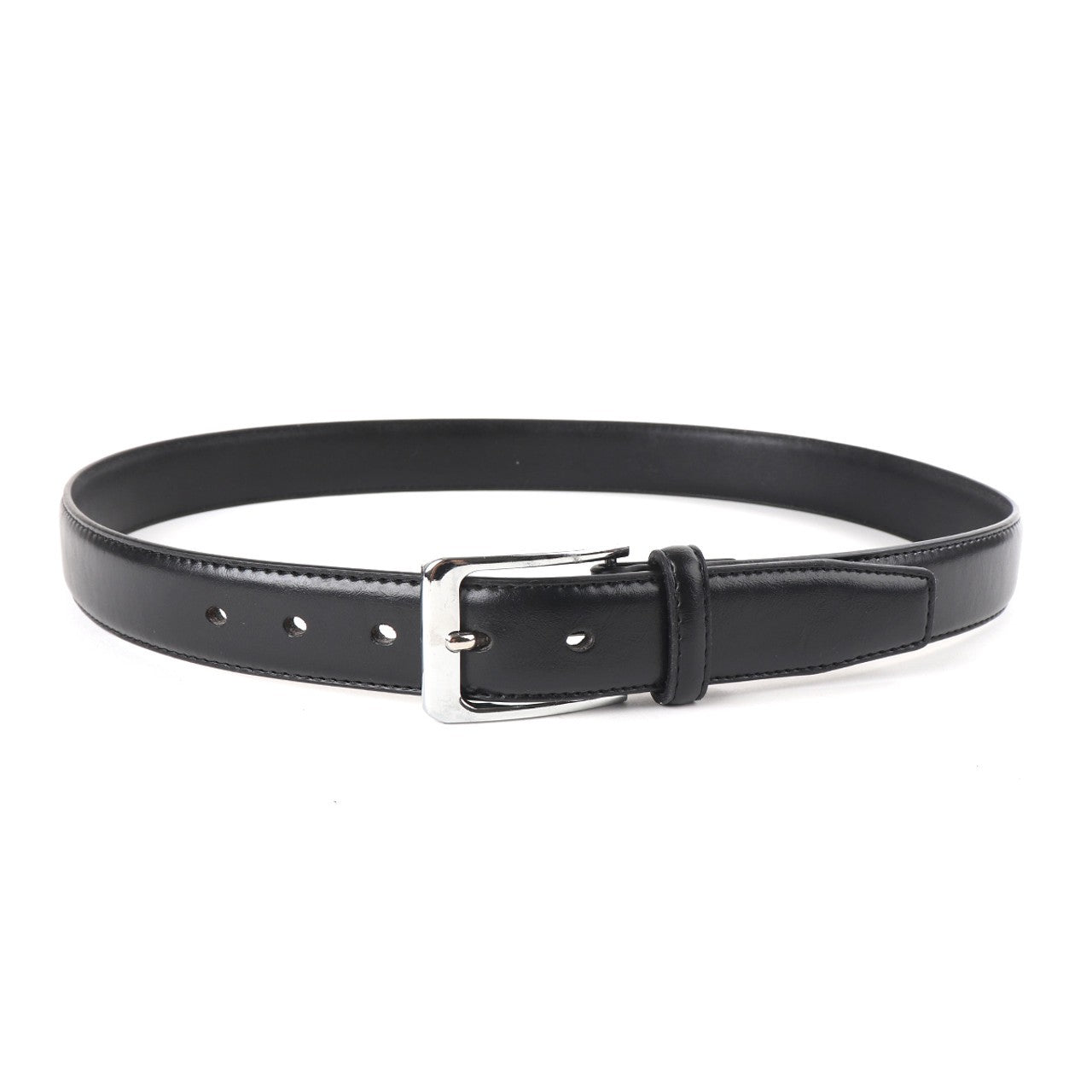 Solid Faux Leather Men's Belt