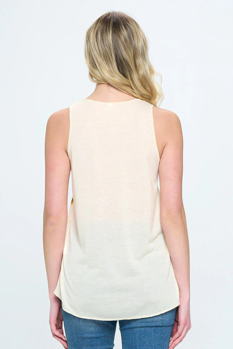 Bee Print Tank Top