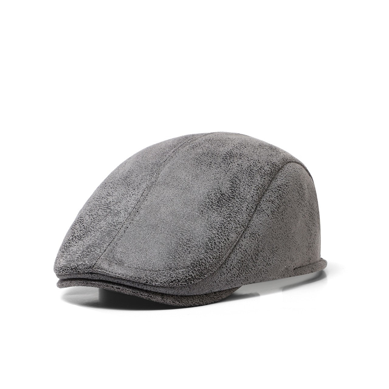 Men's Faux Aged Leather Ivy Hat
