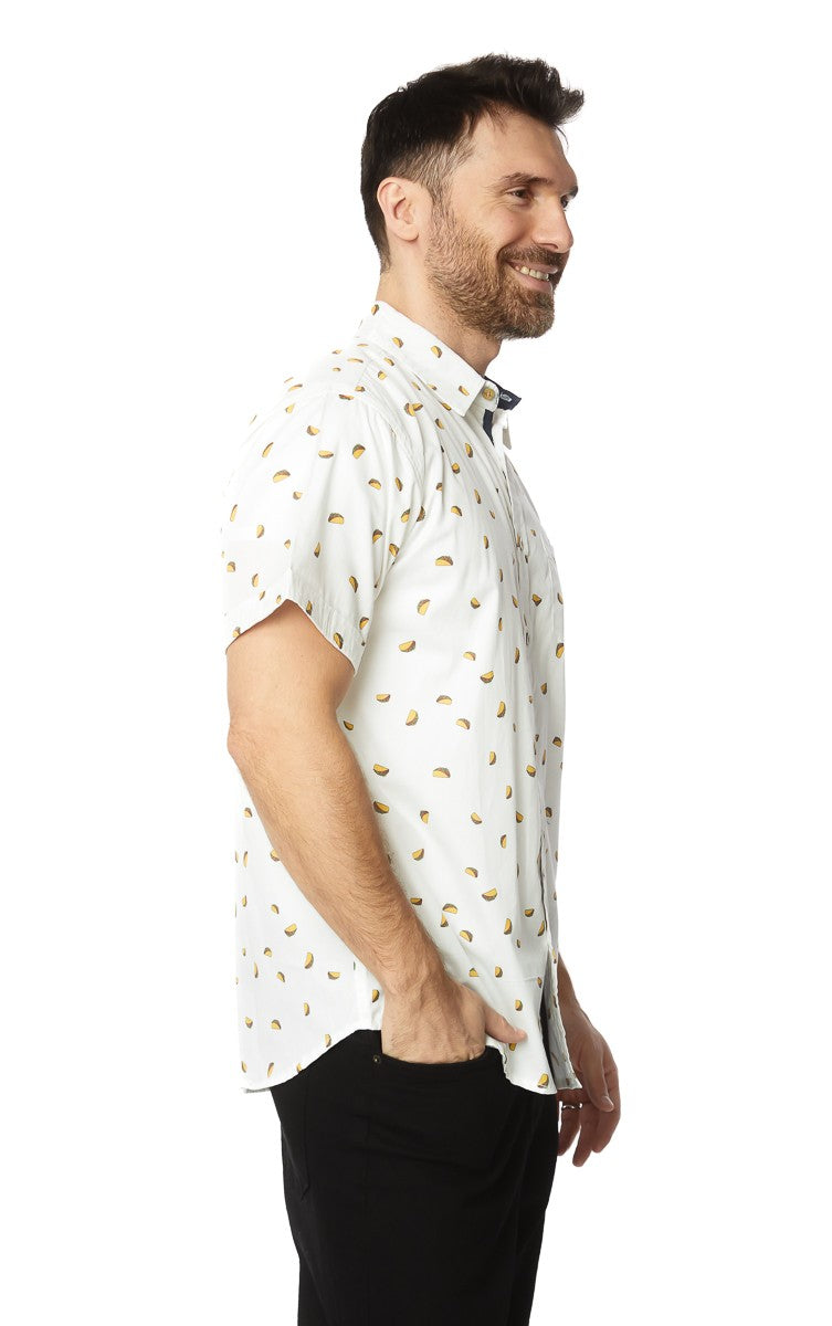 Men's S/S Button Up Taco Shirt