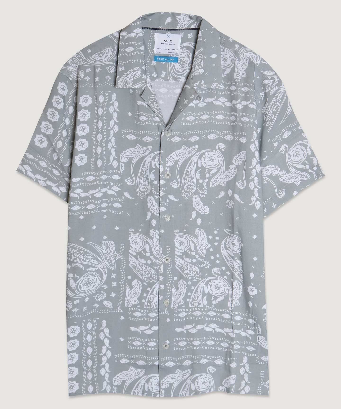 Grey Paisely S/S Shirt