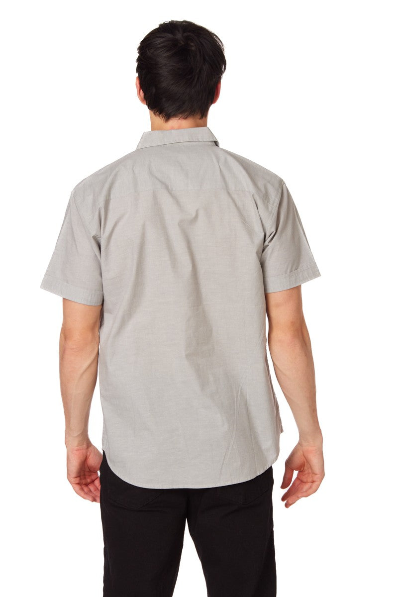 Men's Light Grey Chambray Shirt