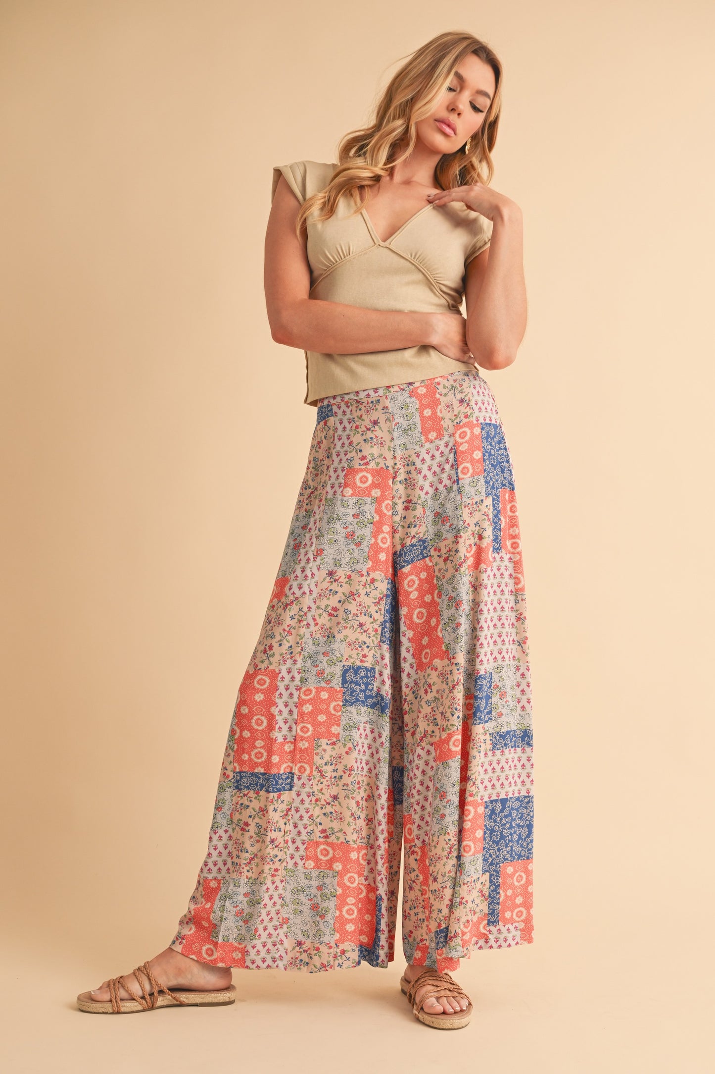 Relaxed Patchwork Pants