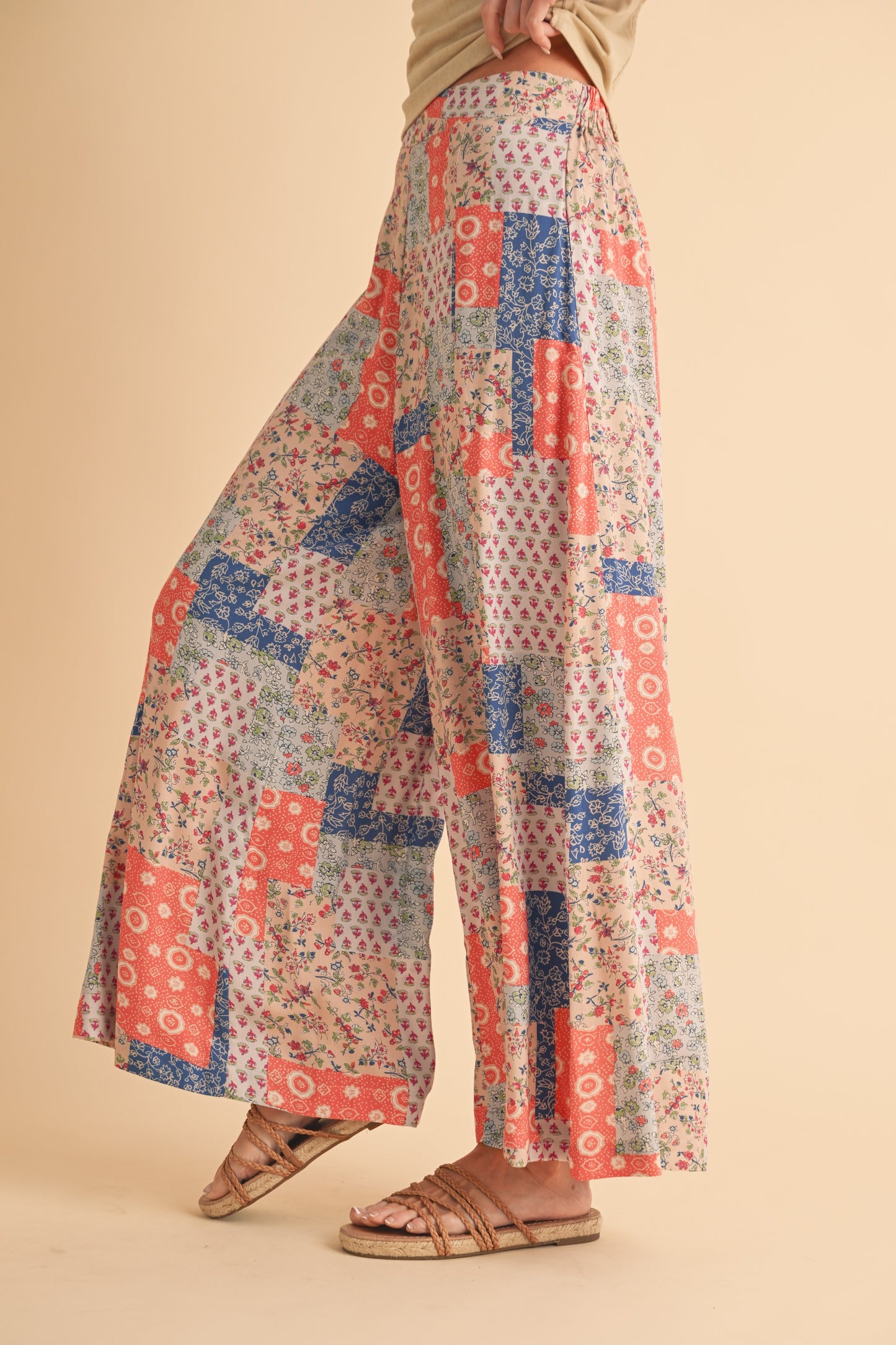 Relaxed Patchwork Pants