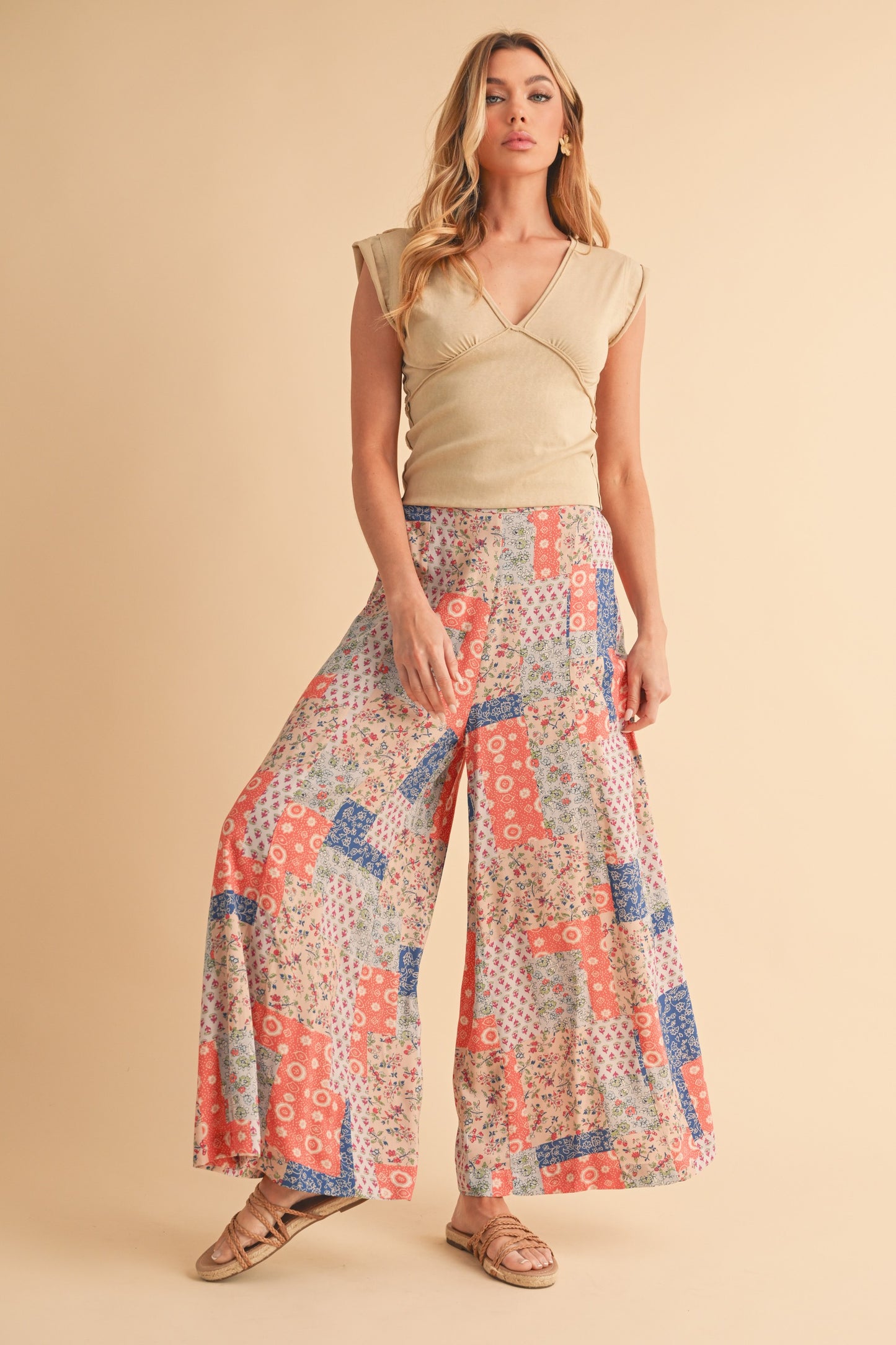 Relaxed Patchwork Pants