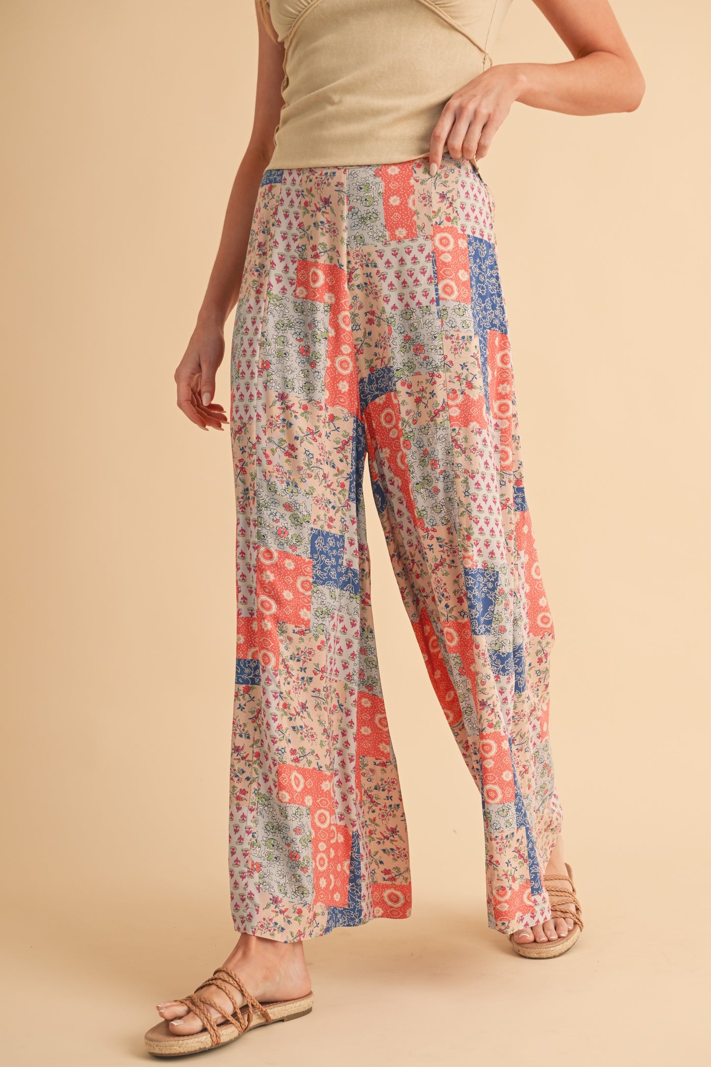 Relaxed Patchwork Pants