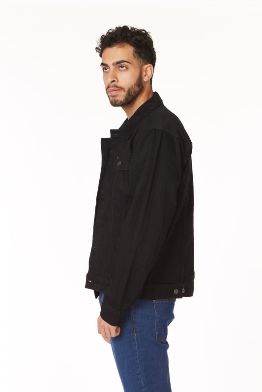 Men's Black Denim Jacket
