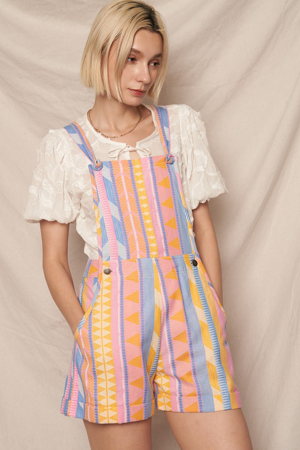 Retro Print Shortalls