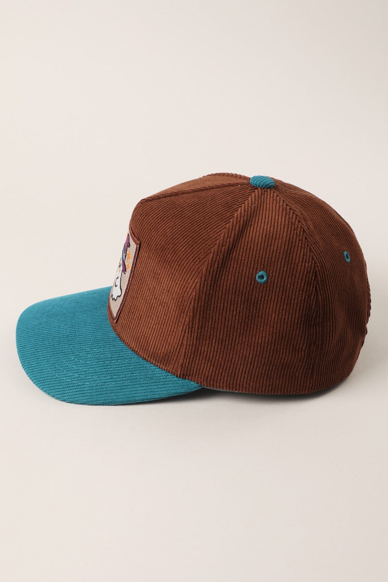 Corduroy Ghost Trucker Hat