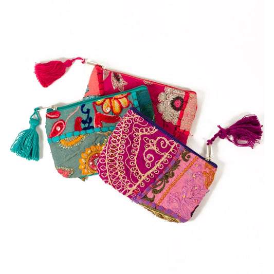 Fair Trade Embroidered Coin Purse
