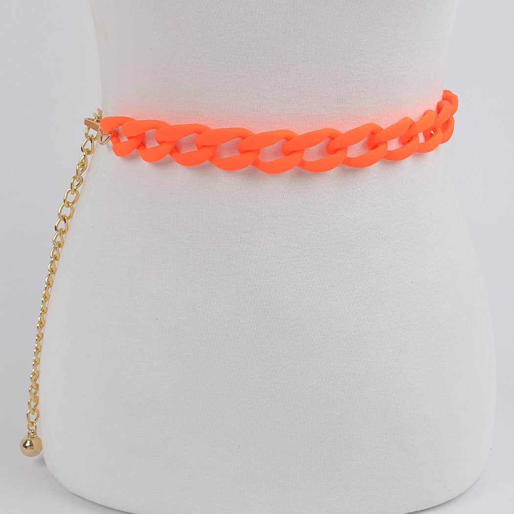 Vivid Matte Chain Belt