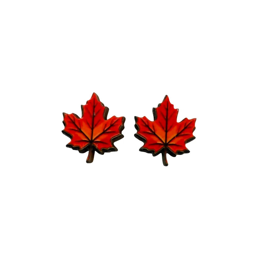 Wooden Stud Earrings