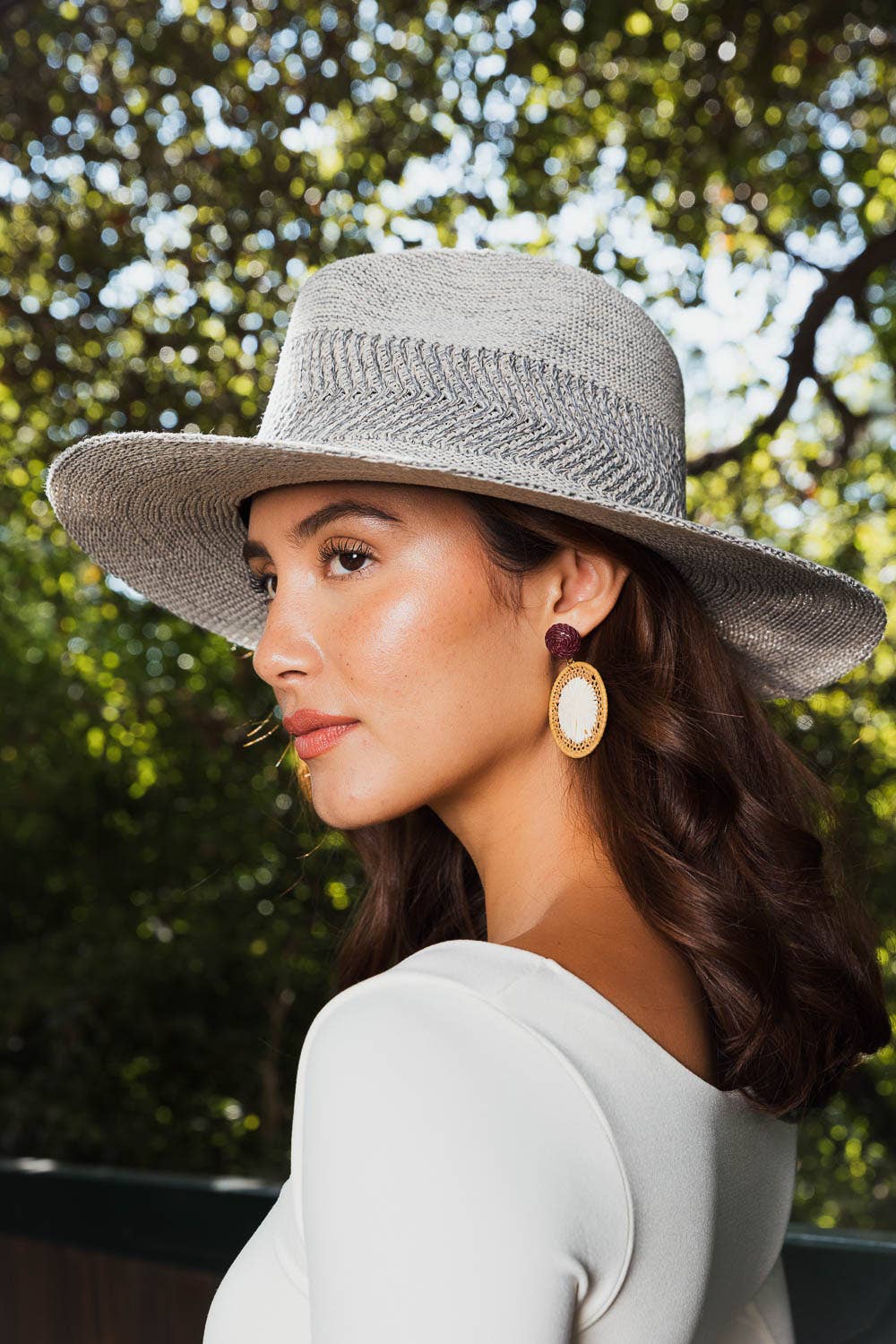Pinched Western Wide Brim Hat