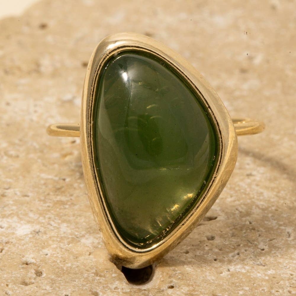 Ornate Resin Stone Ring