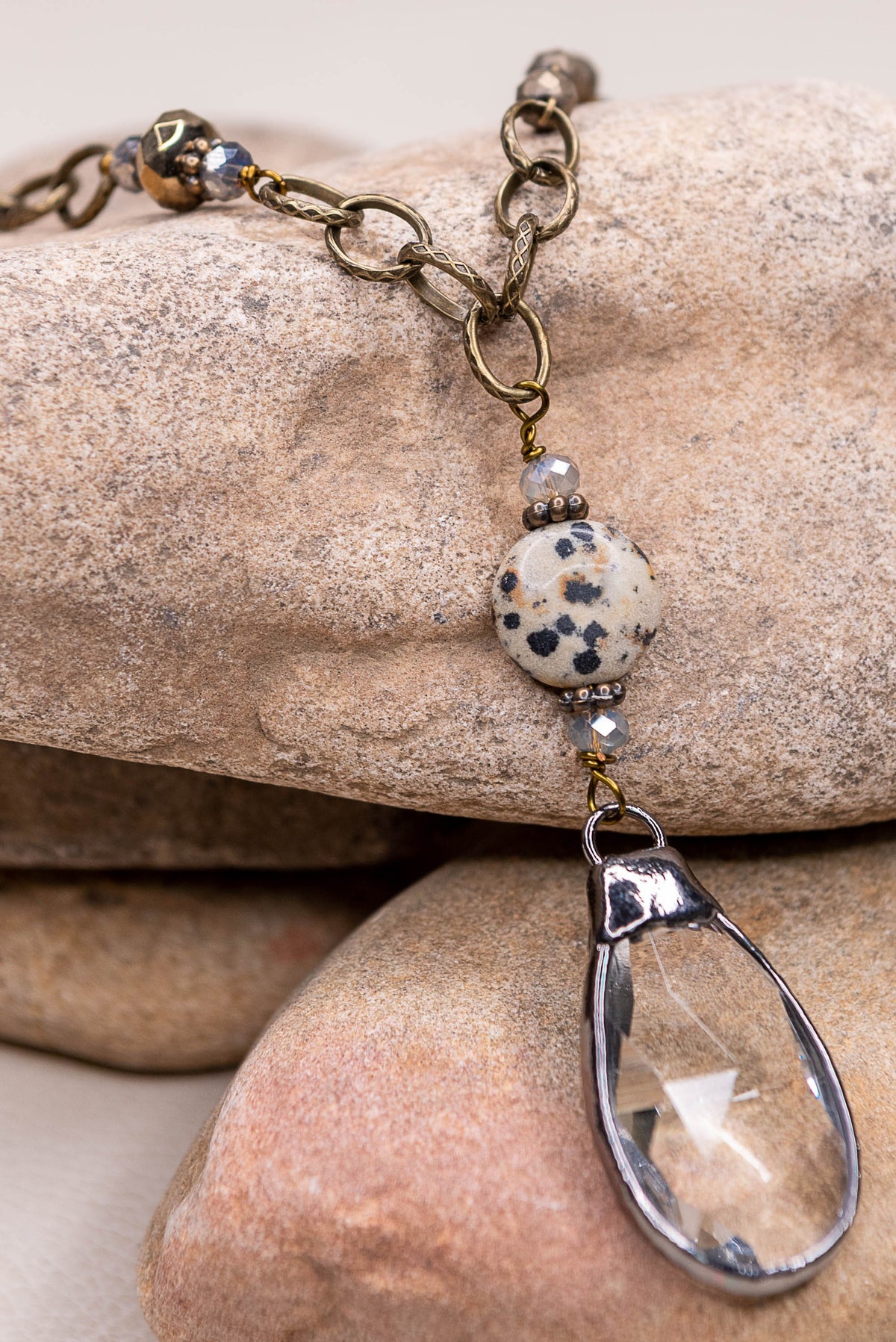 Robin Egg Stone Teardrop Cali Necklace