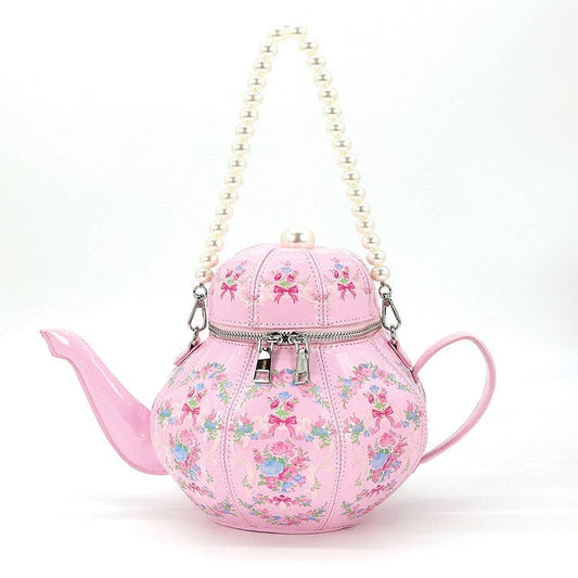 Pretty Pink Teapot Purse