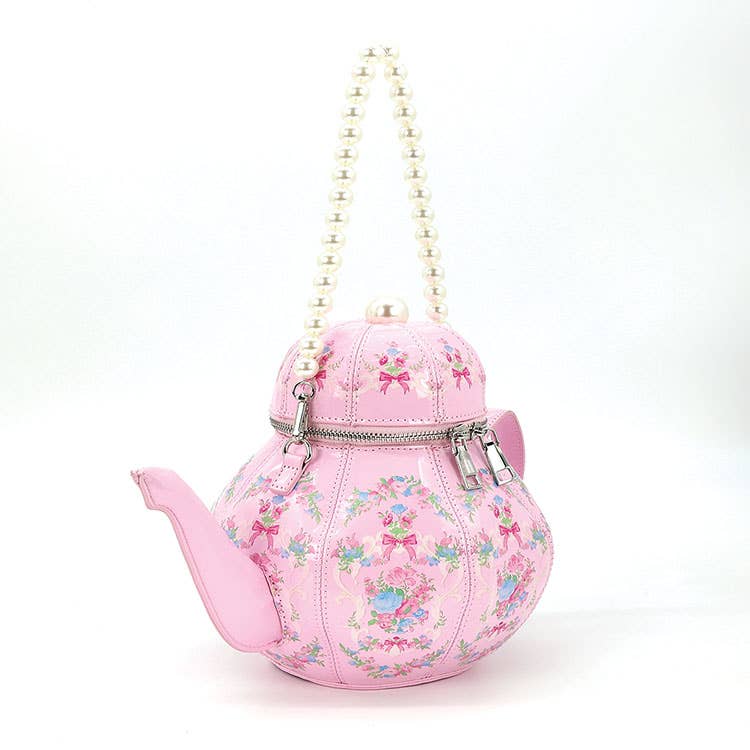 Pretty Pink Teapot Purse