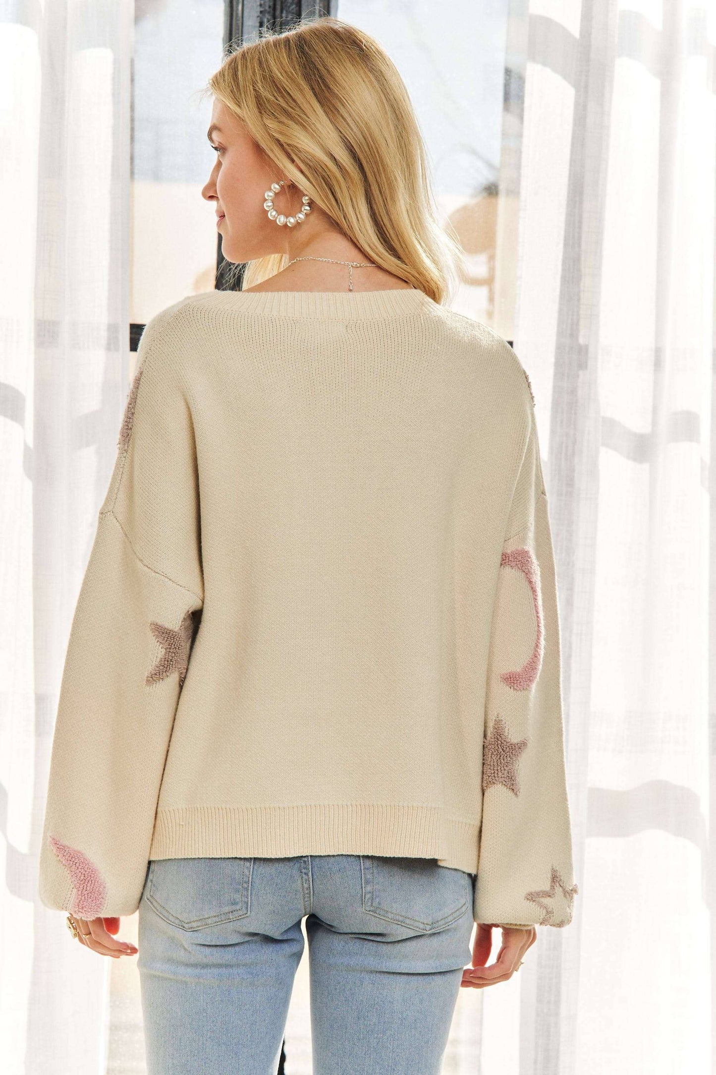 Fluffy Moon & Star Top