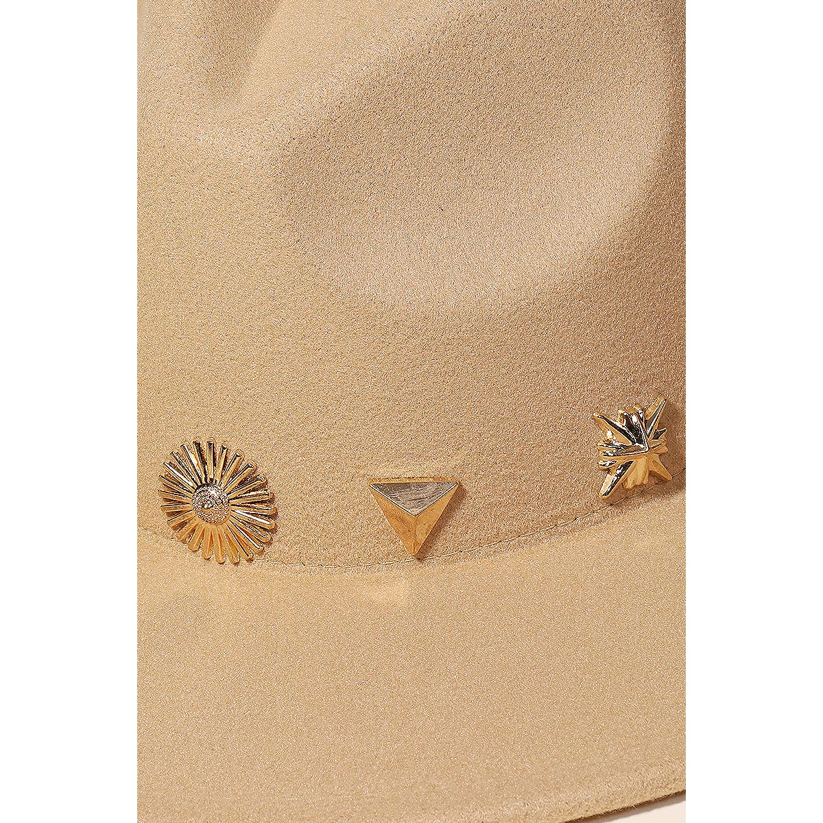 Studded Sun Moon Star Fedora