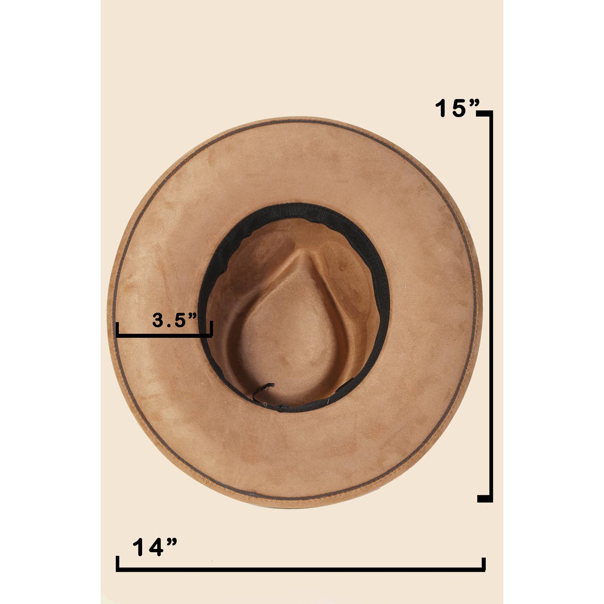 Embroidered Flower Strap Fedora