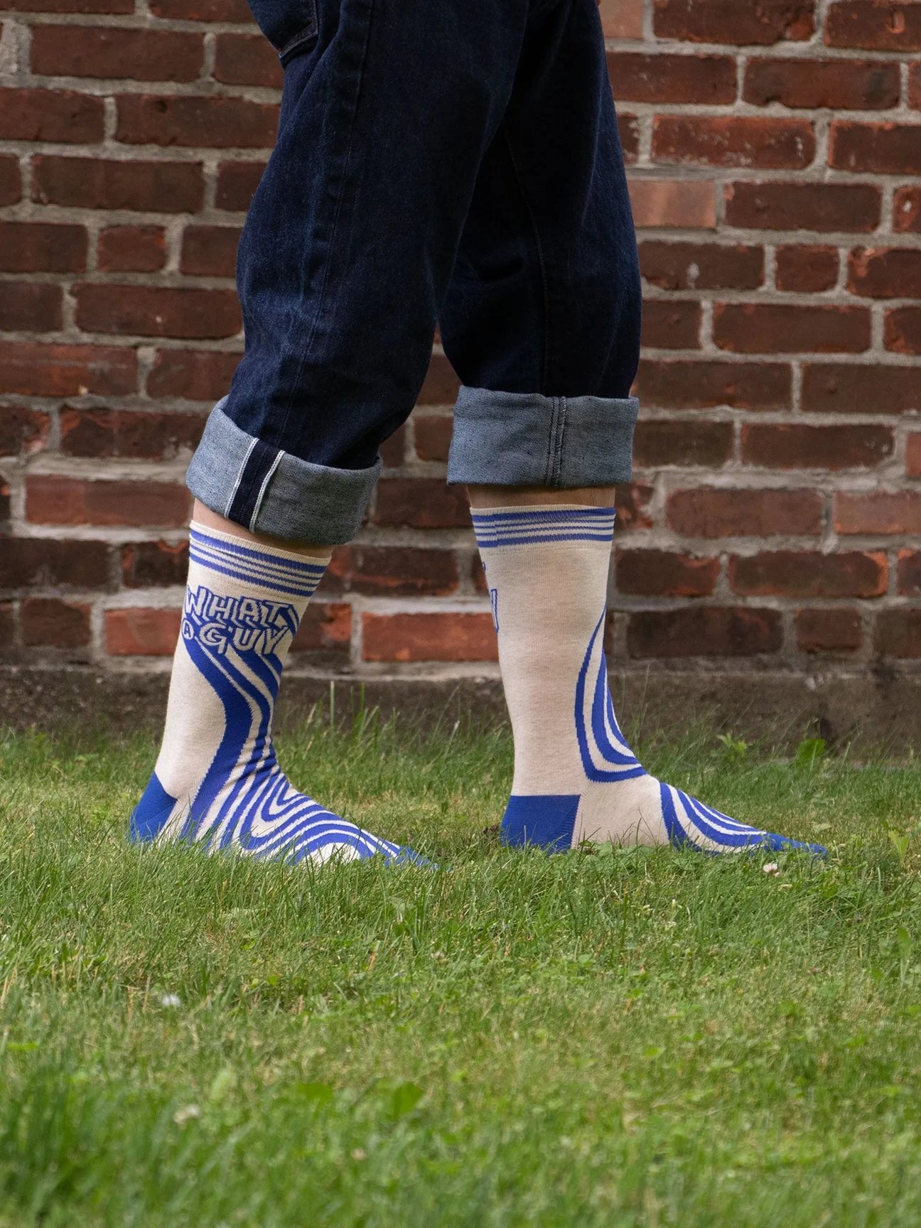 Wat a Guy Men's Crew Socks