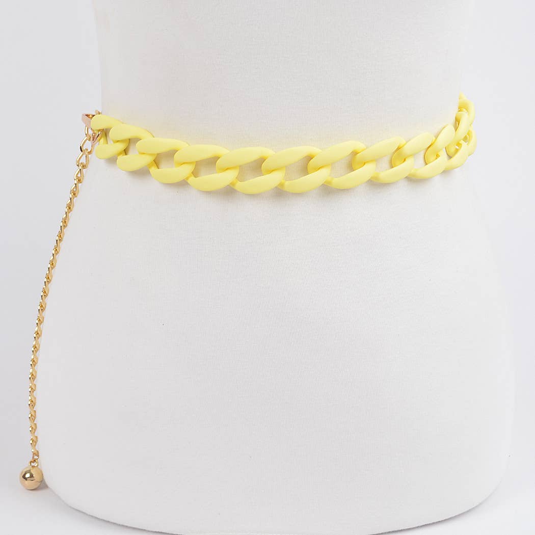 Vivid Matte Chain Belt