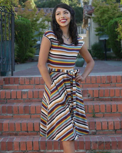 Effie's Heart Serene Dress Colores Print