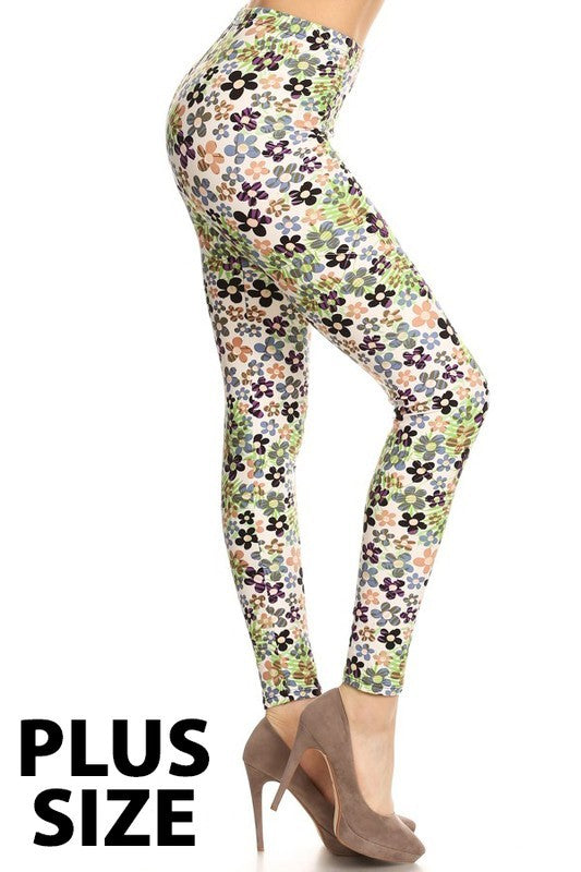 Flower Print Leggings