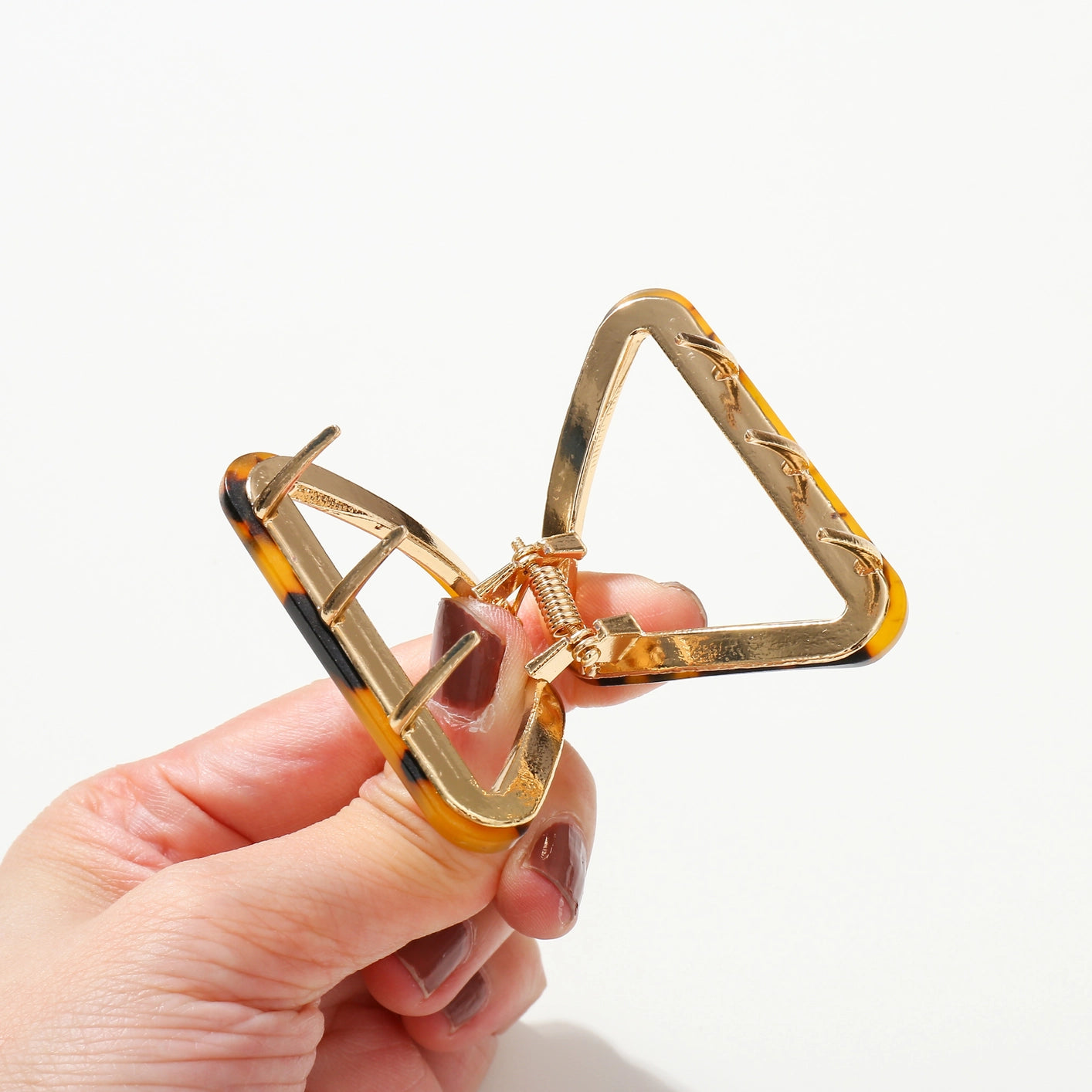 Eco-Friendly Triangle Metal Claw Clip