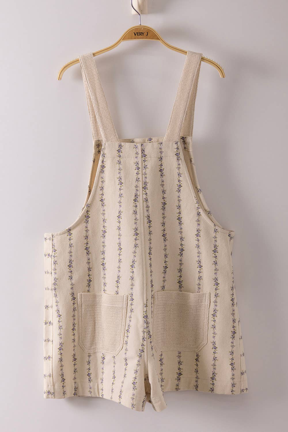 Lavender Print Overalls